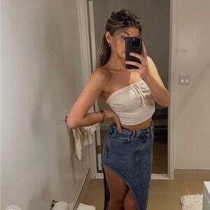 Zara Denim ZW Falda Cut Out Skirt - SKIRT ONLY :)